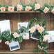 6ft | Peach Artificial Silk Rose Garland UV Protected Flower Chain