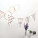 7.5ft | Rose Gold Chevron Print Triangle Pennant Flag Party Banner