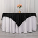 70inch Black Premium Scuba Square Table Overlay, Wrinkle Free Polyester Seamless Table Topper