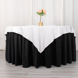 Elevate Your Event with the White Scuba Square Table Overlay
