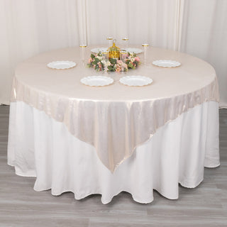 Elevate Your Event Decor with Beige Shimmer Sequin Dots