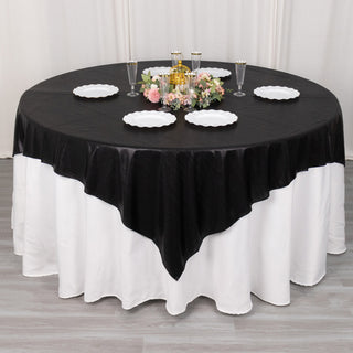 Versatile and Easy-to-Use Black Shimmer Table Topper
