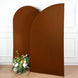 7ft Cinnamon Brown Spandex Half Moon Chiara Backdrop Stand Cover