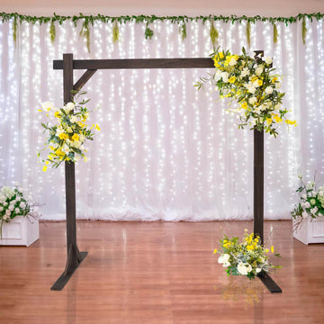 7ft Heavy Duty Wooden Square Wedding Arbor Photography Backdrop Stand