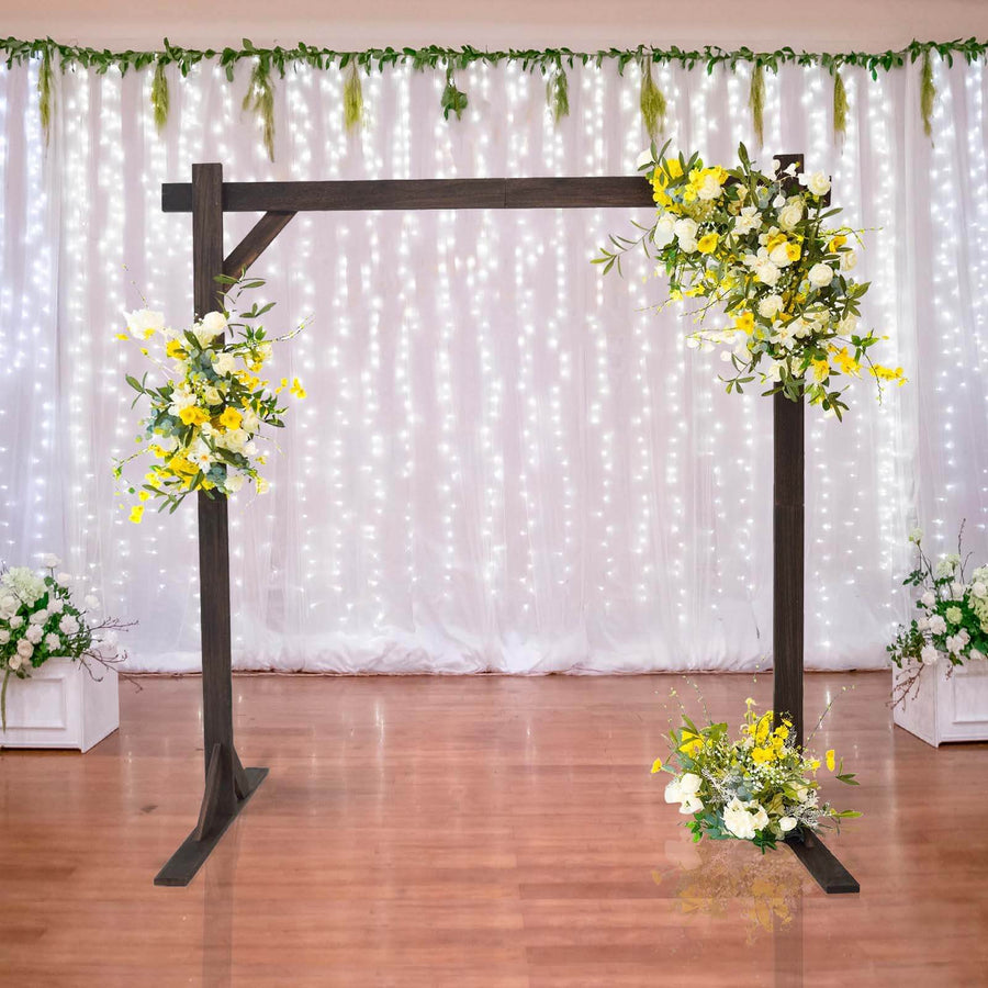 7ft Heavy Duty Wooden Square Wedding Arbor Photography Backdrop Stand