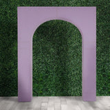 7ft Lavender Spandex Backdrop Stand Cover for Rectangular Arc de Triomphe Metal Stand, Lilac Stretch