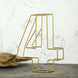 8" Tall | Gold Wedding Table Numbers | Freestanding 3D Decorative Metal Wire Numbers | 4