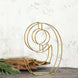 8" Tall | Gold Wedding Table Numbers | Freestanding 3D Decorative Metal Wire Numbers | 9