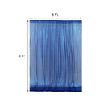 8ftx8ft Royal Blue Sequin Event Background Drape, Photo Backdrop Curtain Panel