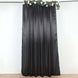 8ftx10ft Black Satin Formal Event Backdrop Drape, Window Curtain Panel