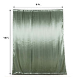 8ftx10ft Eucalyptus Sage Green Satin Formal Event Backdrop Drape