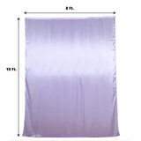 8ftx10ft Lavender Lilac Satin Formal Event Backdrop Drape, Window Curtain Panel