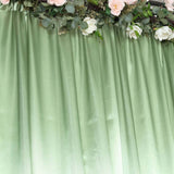 8ftx10ft Sage Green Satin Formal Event Backdrop Drape, Window Curtain Panel