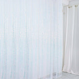 8ftx8ft Iridescent Blue Sequin Event Background Drape, Photo Backdrop Curtain Panel