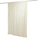 8ft Ivory Premium Velvet Backdrop Stand Curtain Panel, Privacy Drape