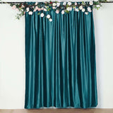 8feet Peacock Teal Premium Velvet Backdrop Stand Curtain Panel Drape