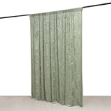 Sage Green Premium Smooth Velvet Event Curtain Drapes, Privacy Backdrop Event Panel with Rod Pocket