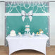 8ftx8ft Turquoise/White Bow, Diamond Pearl Print Vinyl Photo Backdrop