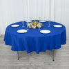 90inch Royal Blue 200 GSM Seamless Premium Polyester Round Tablecloth