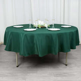 90" Hunter Emerald Green Premium Polyester Round Tablecloth - 220GSM