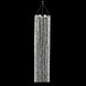 9ft Hanging Beaded Crystal Column Chandelier, Tall Beads Curtain Round