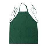 Green Premium Polyester Cooking Chef Apron with Adjustable Neck and Long Ties#whtbkgd