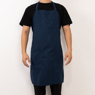 <span style="background-color:transparent;color:#000000;">Navy Blue Unisex Premium Polyester Adjustable Chef Apron</span>