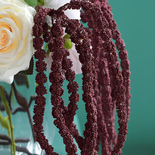 Create Stunning Event Decor with Burgundy Artificial Amaranthus Flower Stem Spray