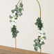 Set of 2 White Silk Rose Wedding Arch Flowers with Eucalyptus Leaves, Artificial