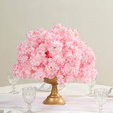 Pre-Arranged Artificial Cherry Blossom Centerpiece, Blush Silk Flower Ball Arrangement