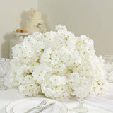 20inch Pre-Arranged Artificial Cherry Blossom Centerpiece, White Silk Flower Ball Arrangement