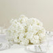 20inch Pre-Arranged Artificial Cherry Blossom Centerpiece, White Silk Flower Ball Arrangement