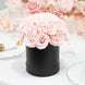 Blush Prearranged Rose Centerpiece Arrangement, 27pcs Roses with Black Round Gift Box