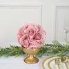 2 Pack | 7inch Mauve Artificial Silk Rose Kissing Ball, Faux Flower Ball