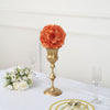 2 Pack | 7inch Terracotta Artificial Silk Rose Kissing Ball, Faux Flower Ball