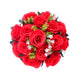 2 Pack Red Silk Rose Flower Balls For Centerpieces, Artificial Kissing Balls#whtbkgd