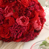 Pre-Arranged Silk Rose Bouquet Floral Arrangement Table Decor