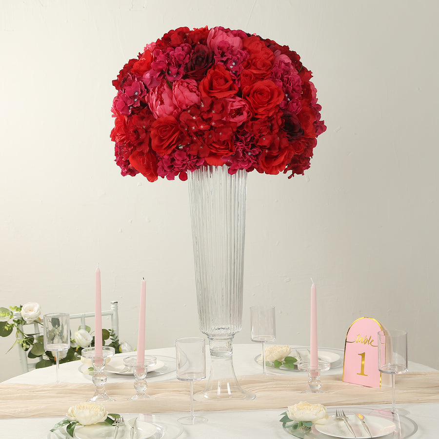 Pre-Arranged Silk Rose Bouquet Floral Arrangement Table Decor