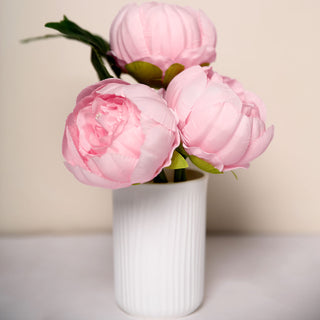 Add a Pop of Charm with Pink Artificial Silk Peony Flower Heads