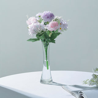 Lavender Lilac Artificial Silk Peony Flower Bush Arrangement