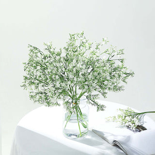 Elegant White Artificial Silk Babys Breath Gypsophila Flowers