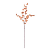 2 Branches 42inch Tall Terracotta (Rust) Artificial Silk Carnation Flower Stems