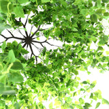 46" Green Artificial Eucalyptus Leaf Vines Ceiling Canopy, Round Draping Ivy Leaves