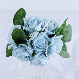 Unleash Your Creativity with Dusty Blue Foam Roses