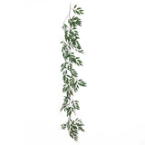 5ft Green Real Touch Artificial Willow Leaf Garland, Flexible Vine