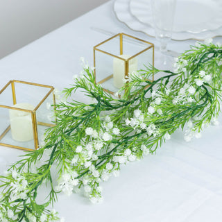 Create a Whimsical Atmosphere with Artificial Silk Gypsophila Table Flower Garland