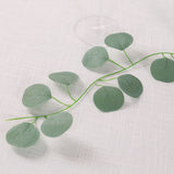 12 Pack Artificial Eucalyptus Leaves Garland, 6.5ft Silk Hanging Vines for Wedding