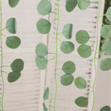 12 Pack Artificial Eucalyptus Leaves Garland, 6.5ft Silk Hanging Vines for Wedding