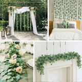 12 Pack Artificial Eucalyptus Garland Silk Leaf Vines