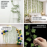 Artificial ivy leaf hanging garland vines for wall and party decor